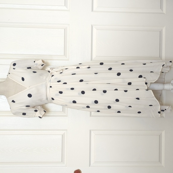 Women’s Anthropologie Maeve Breanna polka dot wrap Dress - Picture 5 of 11
